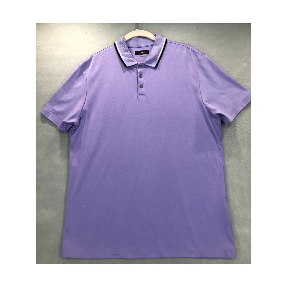Alfani Mens Short Sleeve Polo Shirt - Size M